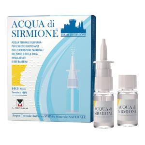 Acqua di sirmione minera naturale 15ml - trattamento per cavità nasali e idratazione mucosale in formato pratico da 6 flaconcini