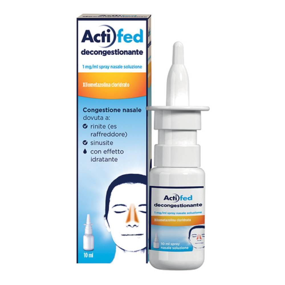 actifed spray nasale decongestionante actifed 10ml con xilometazolina per rinite allergica e congestione nasale - foto 1
