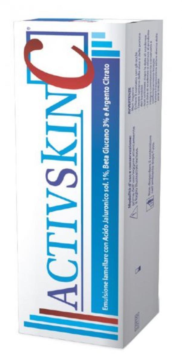 activ skin emulsione iamellare con acido ialuronico, beta glucano e argento citrato per il trattamento della cute - tubo da 30 ml - foto 1