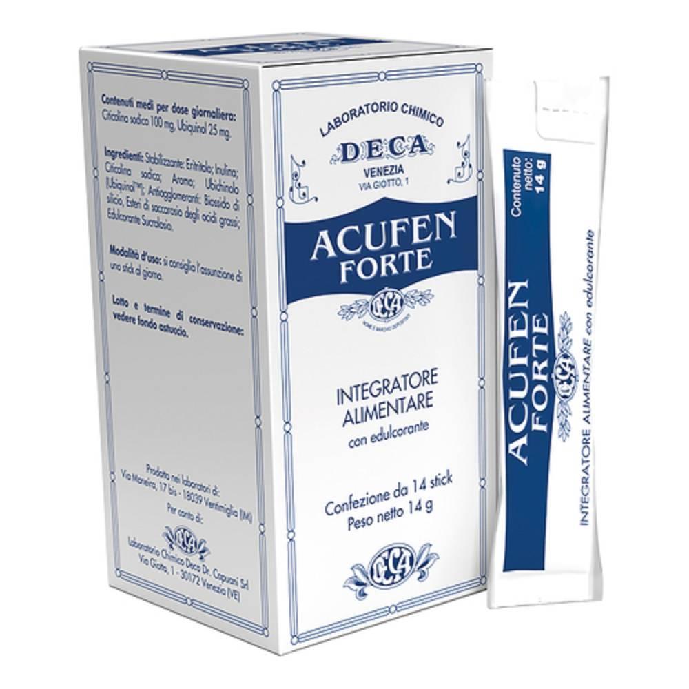 deca integratore acufen forte 14 stick con citicolina e ubiquinol per benessere uditivo e cerebrale - foto 1