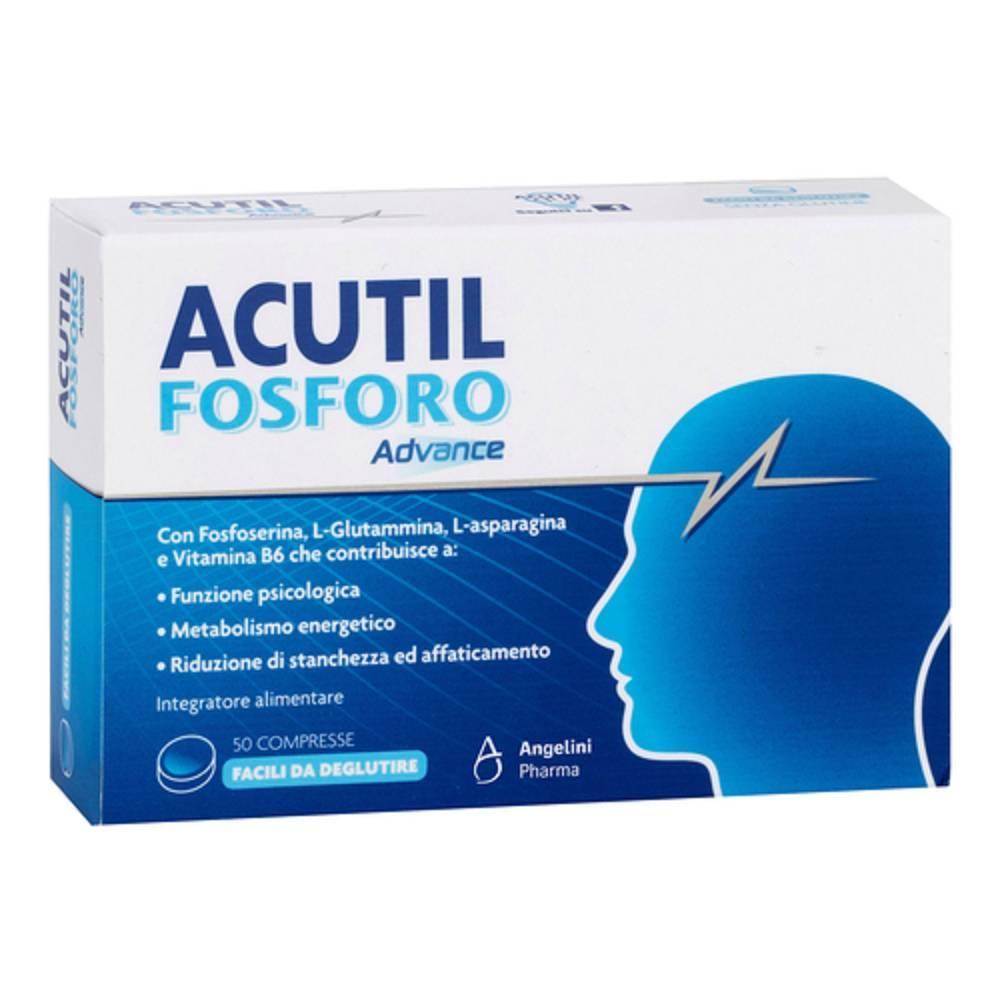 acutil integratore alimentare psicostimolante acutil fosforo advance 50 compresse per funzione psicologica e riduzione di stanchezza - foto 1