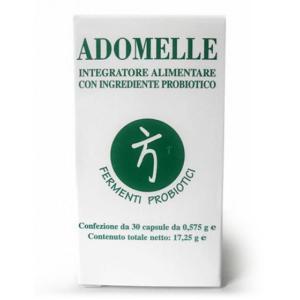 Integratore alimentare adomelle 30 capsule con fermenti lattici per l'equilibrio della flora intestinale e il benessere digestivo