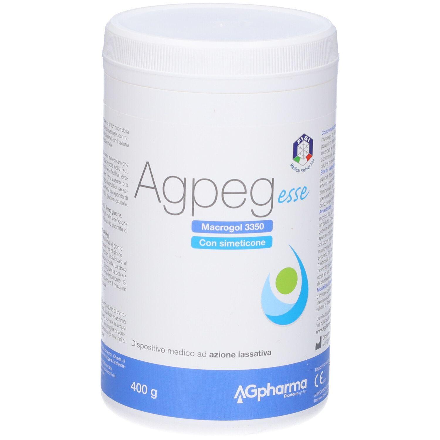 ag pharma polvere per soluzione orale agpeg esse 400g - trattamento della stipsi e benessere intestinale, favorisce la peristalsi e allevia il gonfiore - foto 1