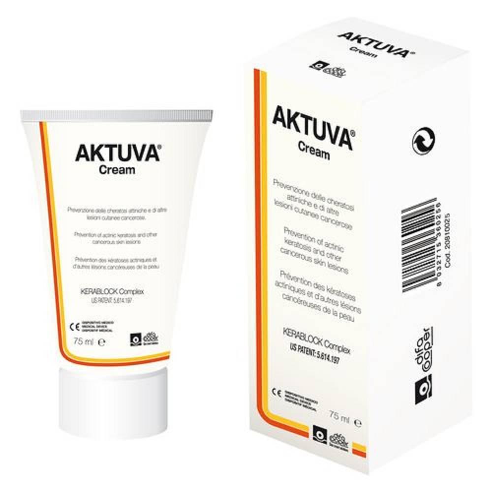 aktuva crema protettiva aktuva in tubo da 75ml con kerablock e filtri fisici per la protezione uv e dna della cute - foto 1