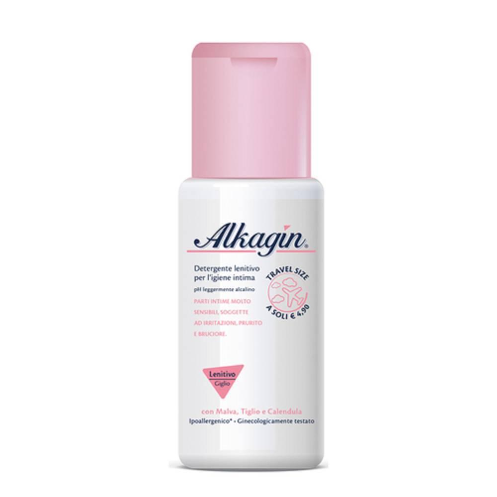 alkagin detergente intimo lenitivo 100 ml per igiene intima sensibile con estratto di giglio, ipoallergenico e ginecologicamente testato - foto 1