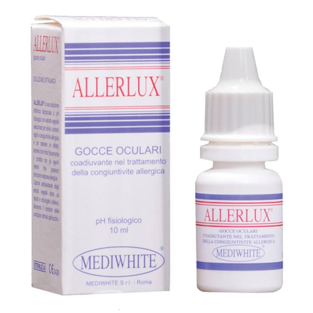 allerlux gocce oculari allerlux 10ml - soluzione oftalmica lenitiva con estratti vegetali per allergie e disturbi oculari - foto 1