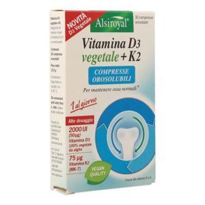 Vitamina d3 e k2 in compresse orosolubili per ossa forti - integratore alimentare 30 compresse