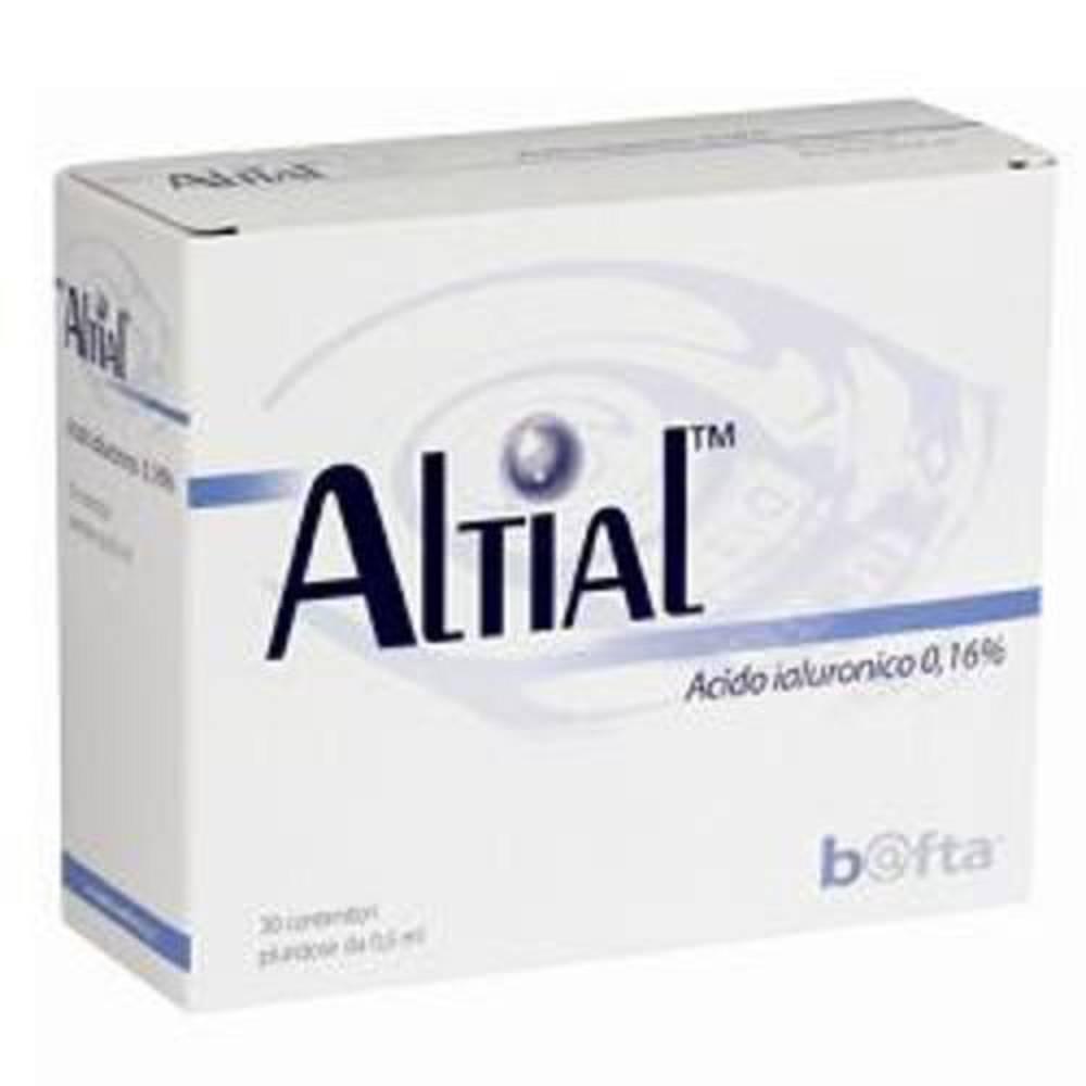 altial oculari altial gocce 30f 0,6ml - sostituto lacrimale sterile con acido ialuronico per protezione corneale e comfort visivo - foto 1