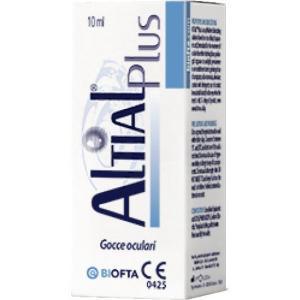 Gocce oculari lubrificanti altial plus 10ml per comfort oculare e sollievo da arrossamenti e discomfort derivanti da schermi e ambienti climatizzati