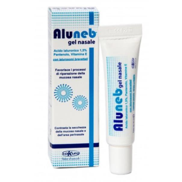 aluneb gel nasale aluneb 10 ml con acido ialuronico, pantenolo e vitamina e per idratazione e protezione della mucosa nasale - foto 1