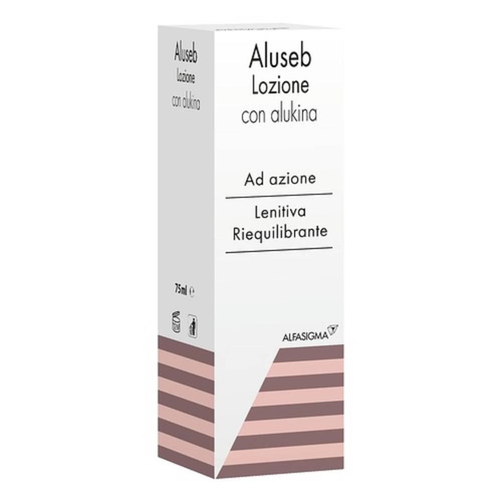 aluseb lozione aluseb 75ml con alukina e pantenolo per inestetismi cutanei e idratazione della cute - foto 1