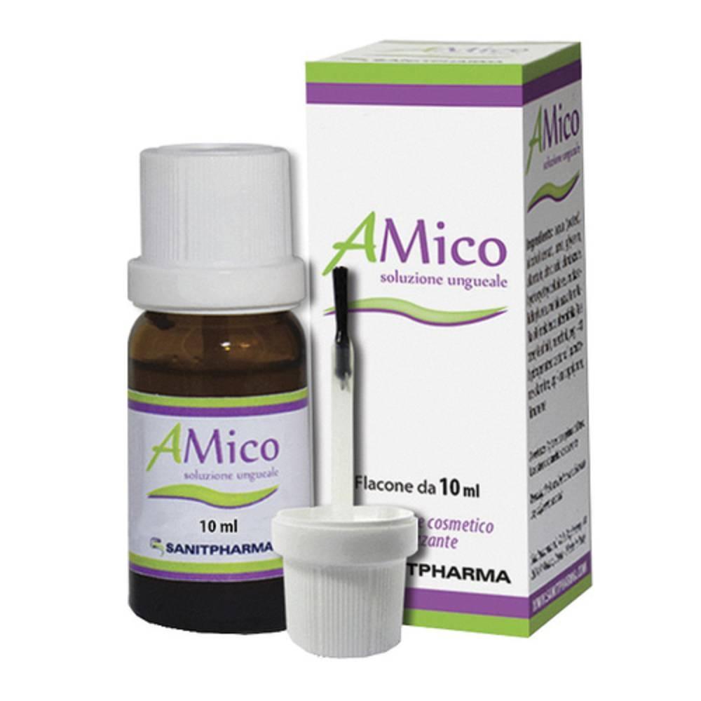 sanitpharma soluzione ungueale 10ml per onicomicosi - trattamento efficace senza parabeni con pennellino applicatore e ingredienti naturali - foto 1