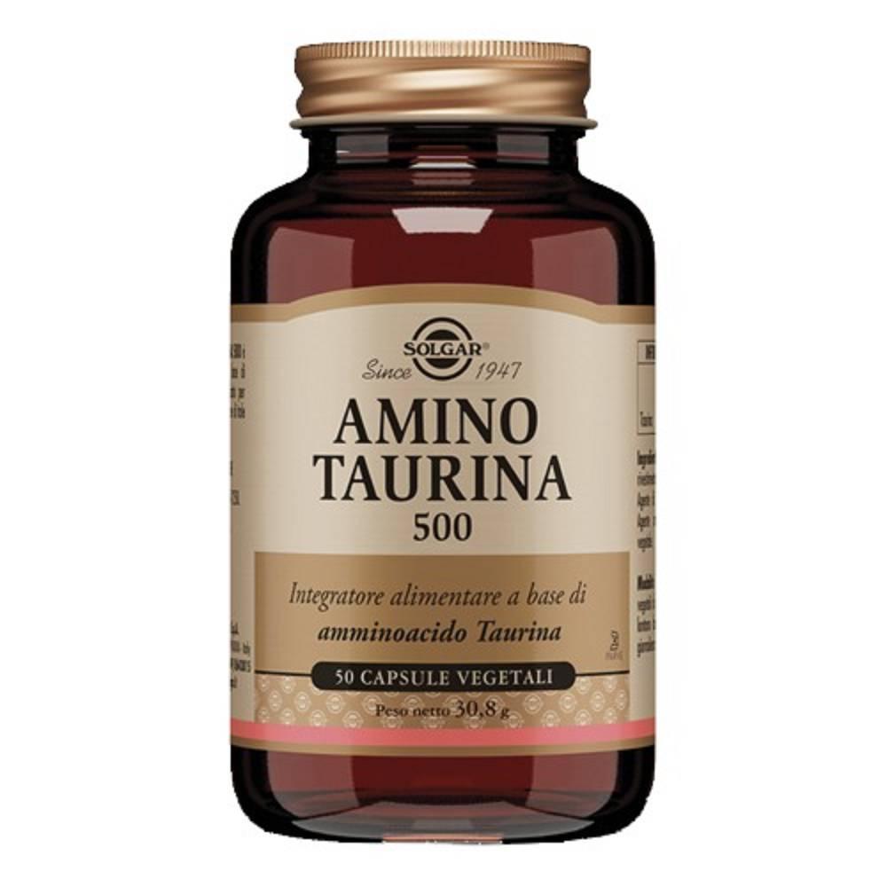 solgar integratore di aminoacido taurina 500 mg 50 capsule vegetali per benessere metabolico e digestivo - foto 1