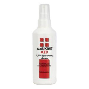 Disinfettante cutaneo amukine med 0,05% per ferite e ustioni - soluzione antisettica 200ml per uso esterno