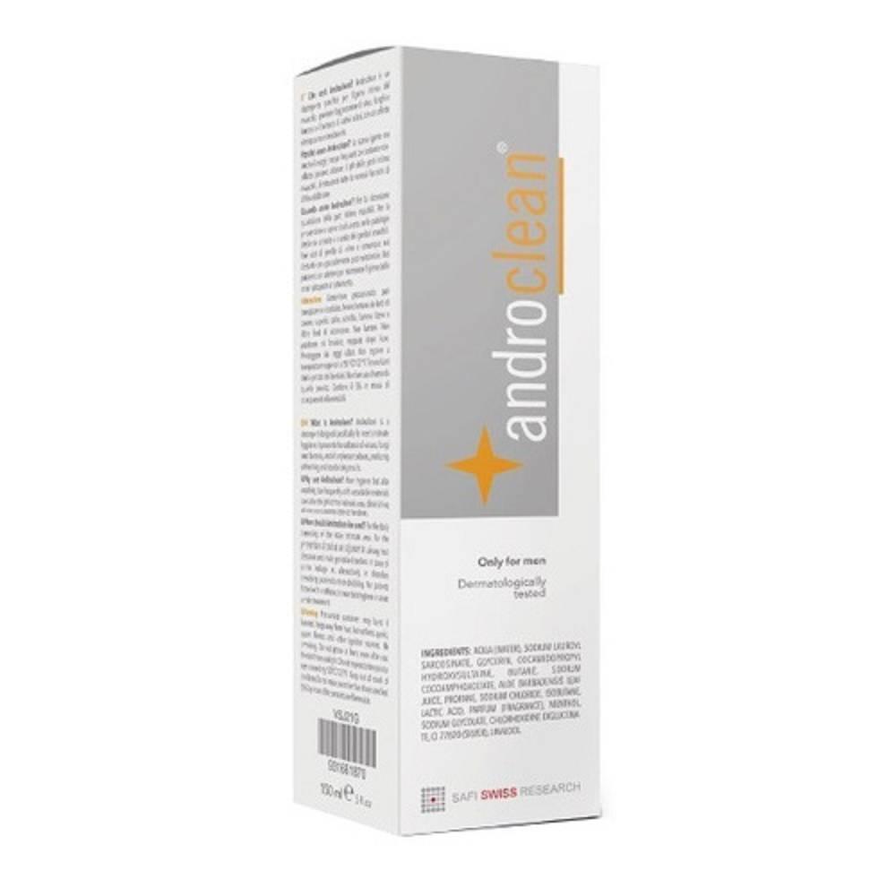 androclean detergente intimo maschile androclean a ph neutro - azione disinfettante e antibatterica, rinfrescante e deodorante, 150 ml - foto 1