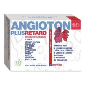 Integratore angioton plus retard 30 compresse per il benessere delle gambe e il contrasto della cellulite, senza glutine e lattosio.