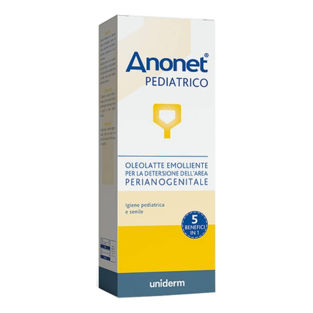 anonet latte di pulizia pediatrico anonet 200ml - detergente emolliente per corpo e igiene intima di neonati e adulti, senza risciacquo - foto 1