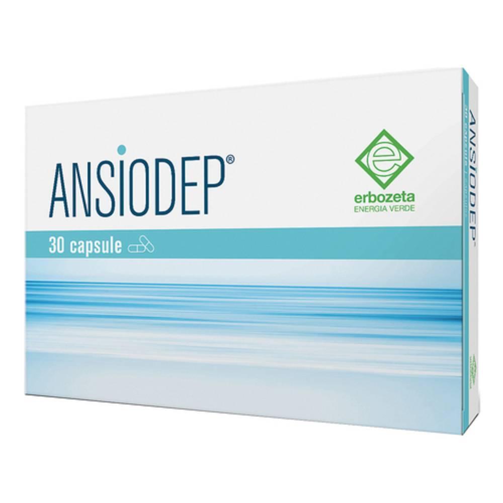 ansiodep integratore alimentare ansiodep 30 capsule con magnesio e l-teanina per rilassamento, benessere mentale e sonno sereno - foto 1
