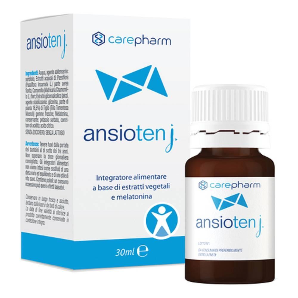 ansioten integratore alimentare rilassante ansioten junior 30ml con passiflora, camomilla e melatonina per benessere mentale e sonno ristoratore - foto 1