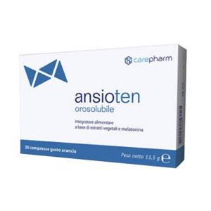 Integratore alimentare  orosolubile 30 compresse con melatonina, teanina e valeriana per rilassamento e sonno senza zuccheri