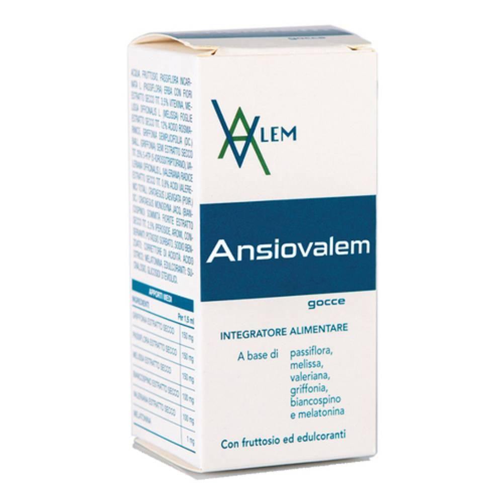 ansiovalem integratore alimentare ansiovalem 30ml per rilassamento, benessere mentale e sonno con passiflora, griffonia, melissa e melatonina - foto 1