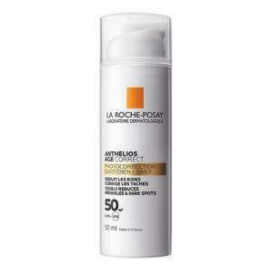La roche posay age correct, crema protettiva anti-età, azione anti-uva e uvb, pelle ringiovanita e uniforme, con acido ialuronico, niacinamide e phe-resorcinolo, 50 ml