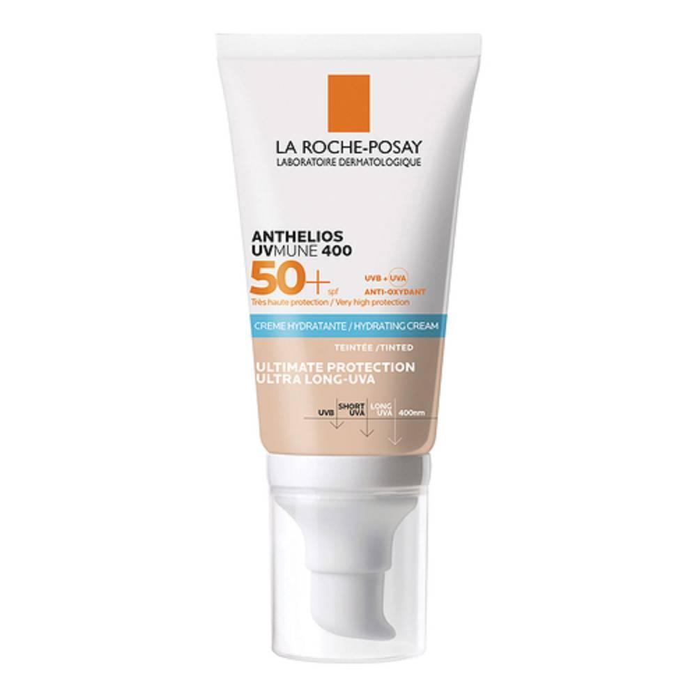 la roche posay crema idratante solare anthelios con protezione uva 50+ per pelli sensibili - tubetto da 50 ml - foto 1