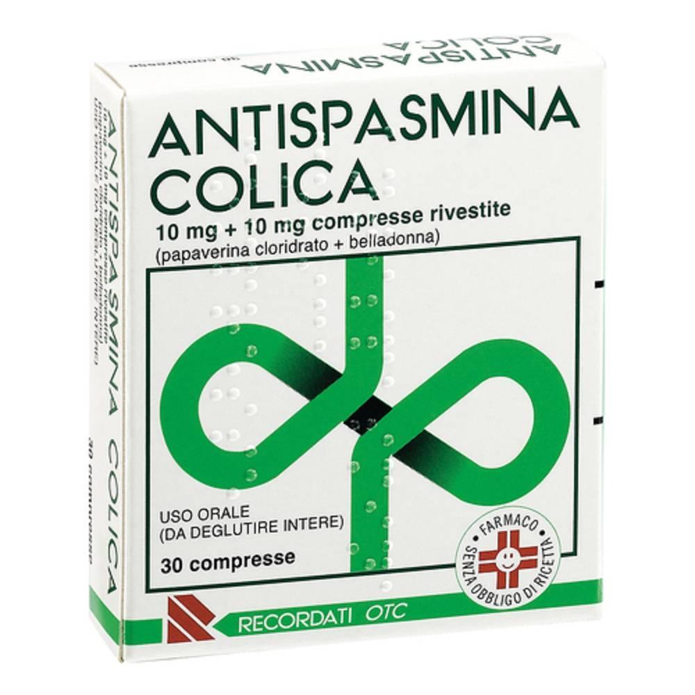 antispasmina antispasmina colica compresse rivestite per il trattamento degli spasmi dolorosi dell'apparato gastro-enterico - 30 compresse - foto 1