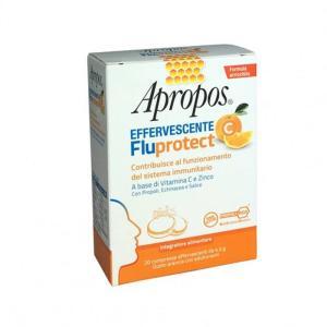 Integratore effervescente per il sistema immunitario con vitamina c e zinco -  fluprotect 20 compresse