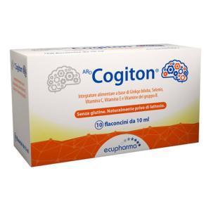 Integratore alimentare ard cogiton con ginkgo biloba e vitamine del gruppo b per memoria e funzioni cognitive - 10 flaconcini da 10 ml