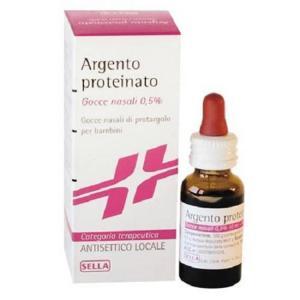 Argento proteinato 0,5% 10ml - decongestionante e antisettico per mucosa nasale e condotto auricolare