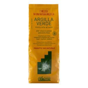 Argilla verde fine 1000g - polvere vegetale ricca di oligoelementi e sali minerali per trattamenti naturali e benessere della pelle