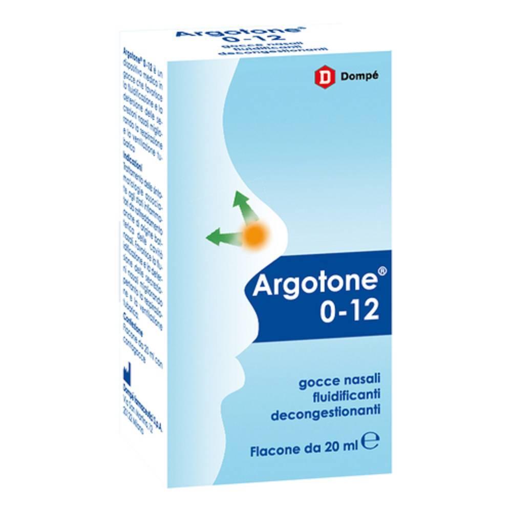 argotone gocce nasali fluidificanti e decongestionanti argotone 0-12 per migliorare la respirazione e la ventilazione tubarica, flacone da 20 ml - foto 1