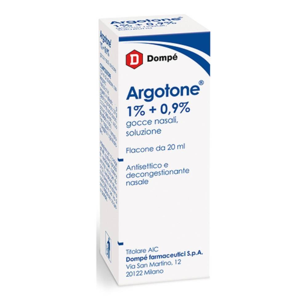 argotone gocce nasali argotone 20ml 1% + 0,9% con efedrina - decongestionanti per uso topico, indicazioni e avvertenze importanti - foto 1