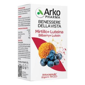 Integratore alimentare mirtillo e luteina per il benessere della vista - confezione da 45 capsule