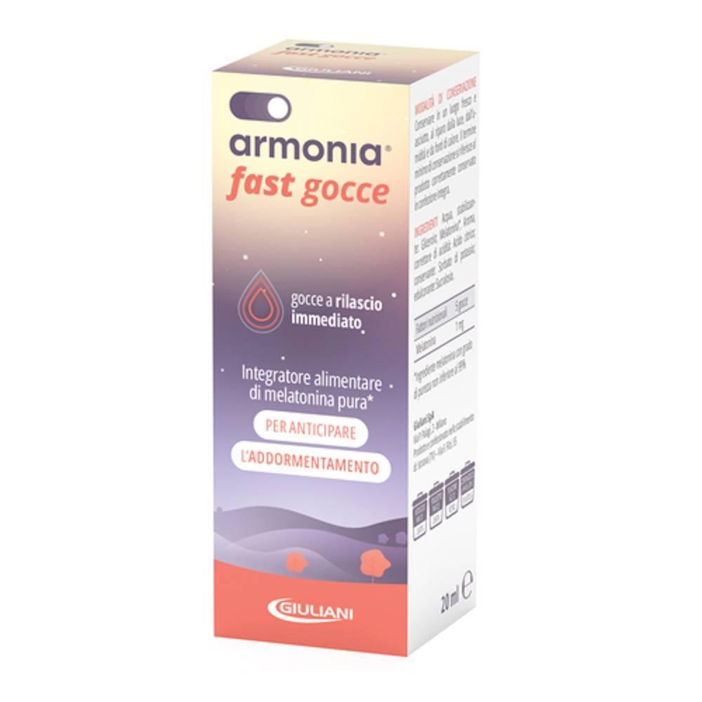 armonia armonia fast 1mg gocce 20ml per un sonno ristoratore e rilascio immediato, ideale per anziani e bambini - foto 1