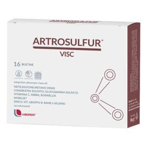 Integratore artrosulfur visc 16 bustine con msm, glucosamina, condroitin e vitamina c per la salute delle articolazioni