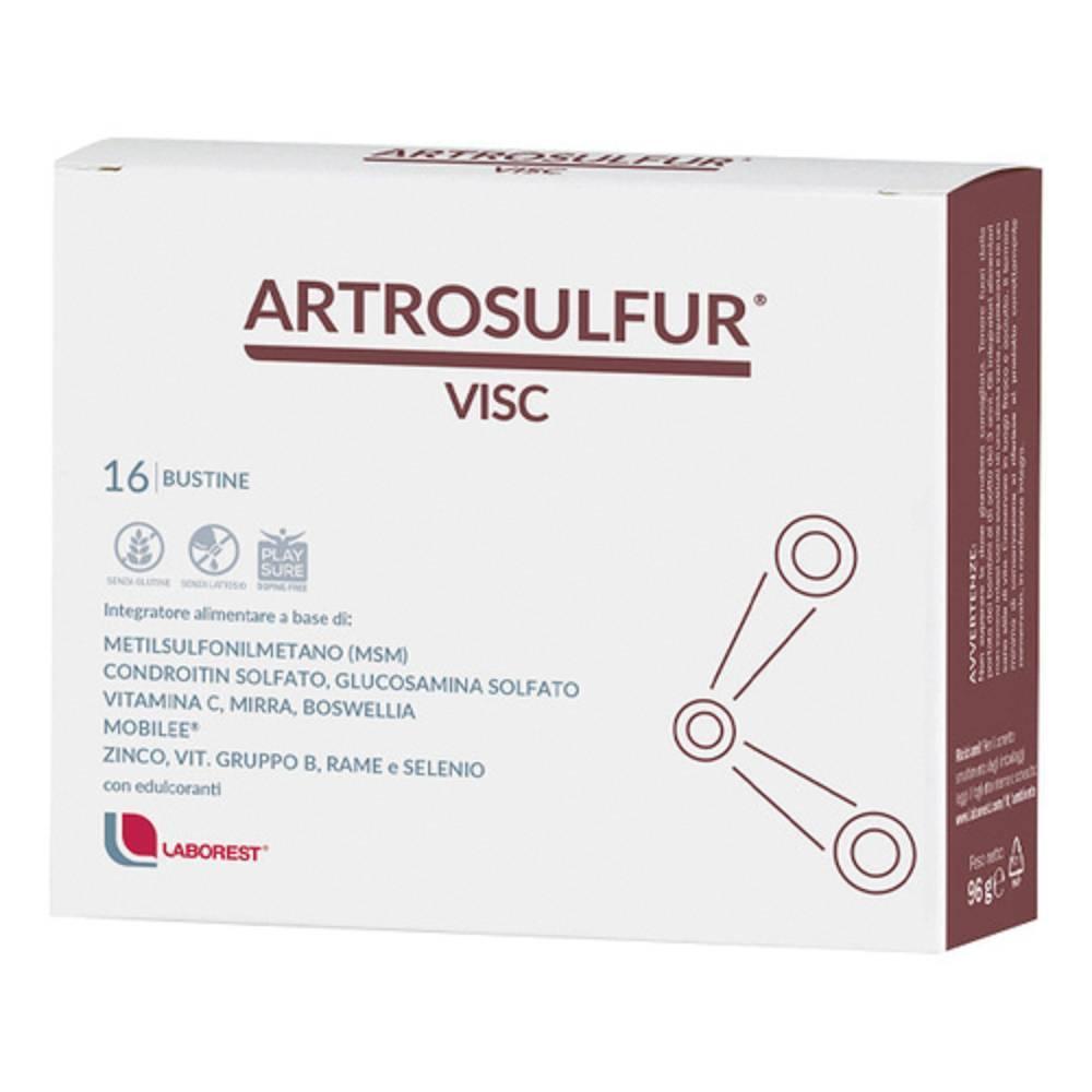 uriach integratore artrosulfur visc 16 bustine con msm, glucosamina, condroitin e vitamina c per la salute delle articolazioni - foto 1