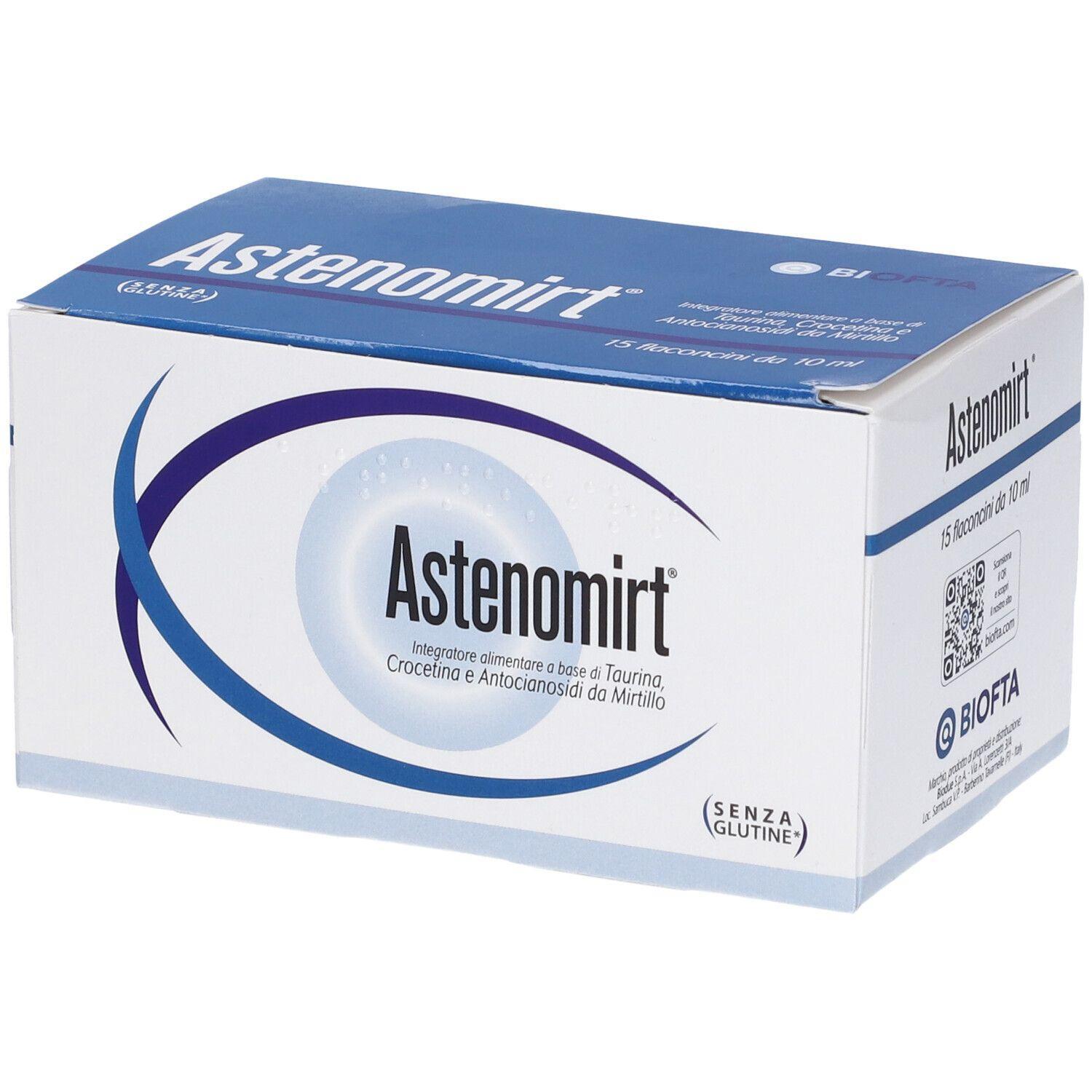 biodue integratore astenomirt con taurina e mirtillo per benessere della vista e antiossidante - 15 flaconcini da 10 ml - foto 1
