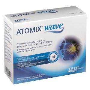 Dispositivo medico per rimozione secrezioni rinofaringee - atomix wave 1 pezzo con soluzione salina ipertonica da 250 ml
