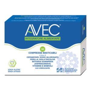 Integratore alimentare con ceramosidi, sodio ialuronato, vitamina a e d3, biotina e ashwagandha per benessere della pelle e difese naturali - 30 compresse masticabili