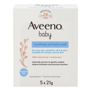 Bagno lenitivo in polvere all'avena per bambini -  baby colloidale 5 bustine da 21 g per pelli secche e sensibili
