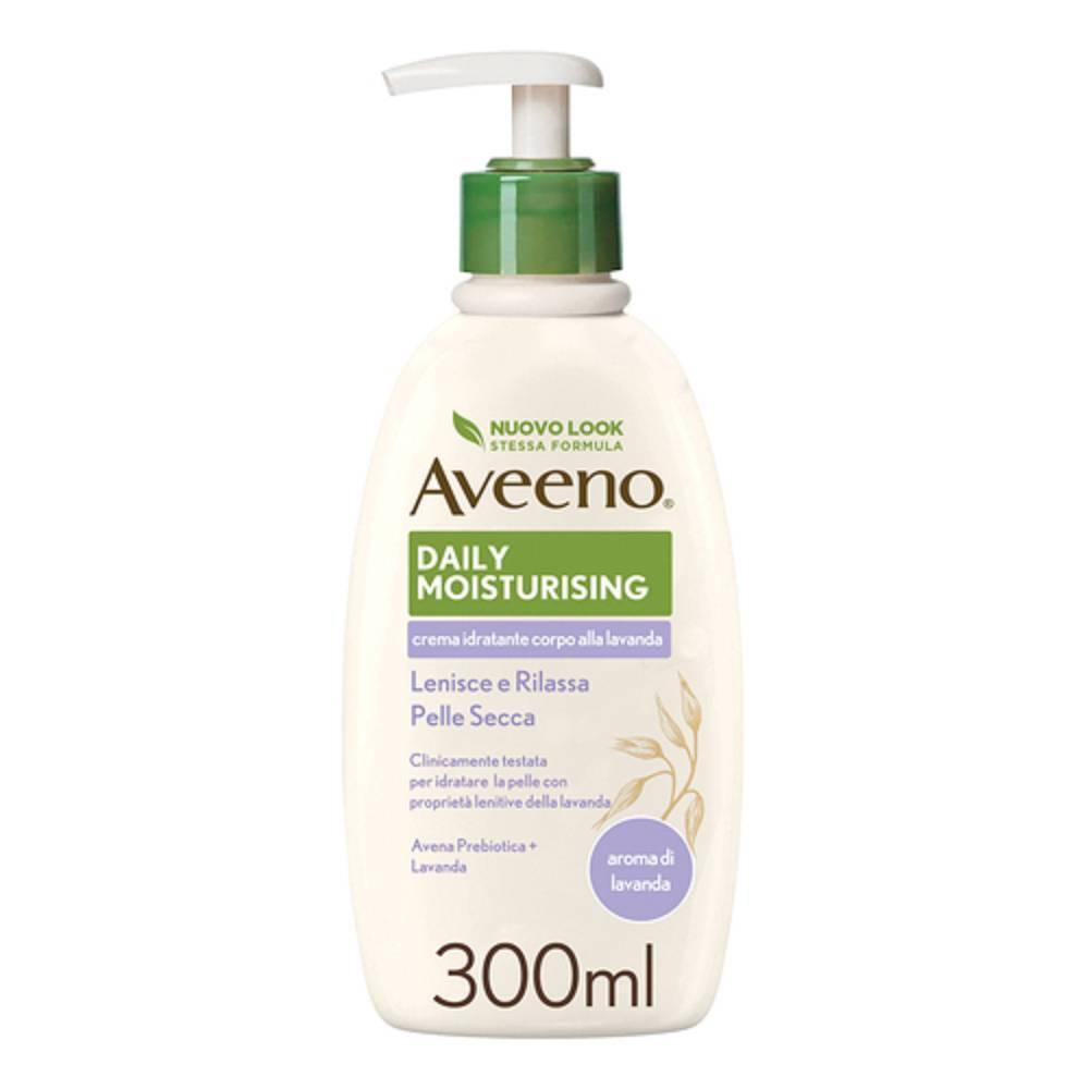 aveeno crema idratante corpo aroma di lavanda 300 ml - formula clinicamente testata per pelle secca e rilassamento dei sensi - foto 1