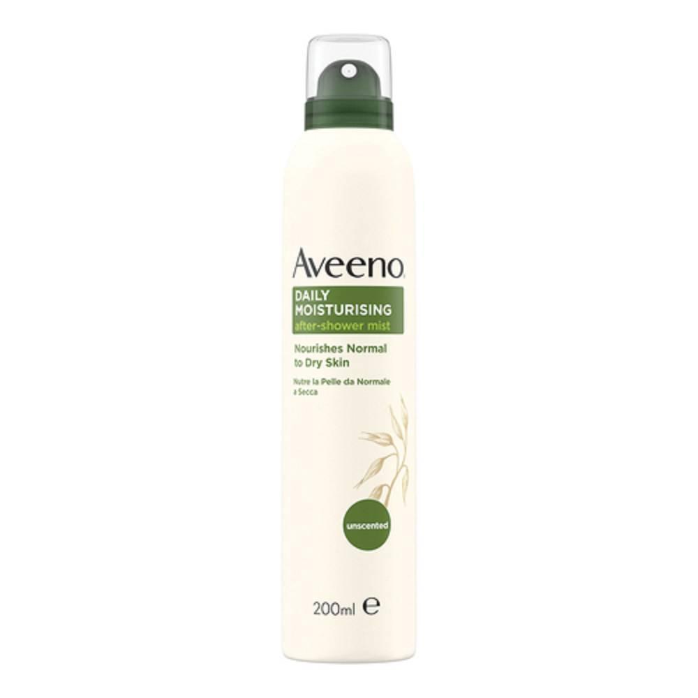 aveeno spray idratante dopo doccia 200 ml con estratto di avena - pelle idratata fino a 48 ore, ideale per pelli secche e sensibili - foto 1