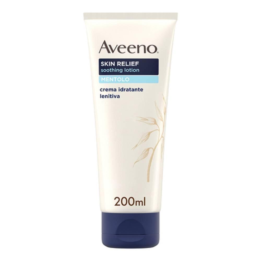 aveeno crema lenitiva per pelle secca con prurito - avena colloidale e mentolo, idratazione 24 ore, senza profumo, assorbimento veloce - foto 1