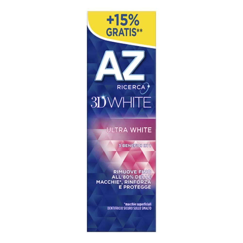 az dentifricio az 3d white ultra white 65 ml - sbiancamento efficace e rimozione macchie superficiali clinicamente testato - foto 1