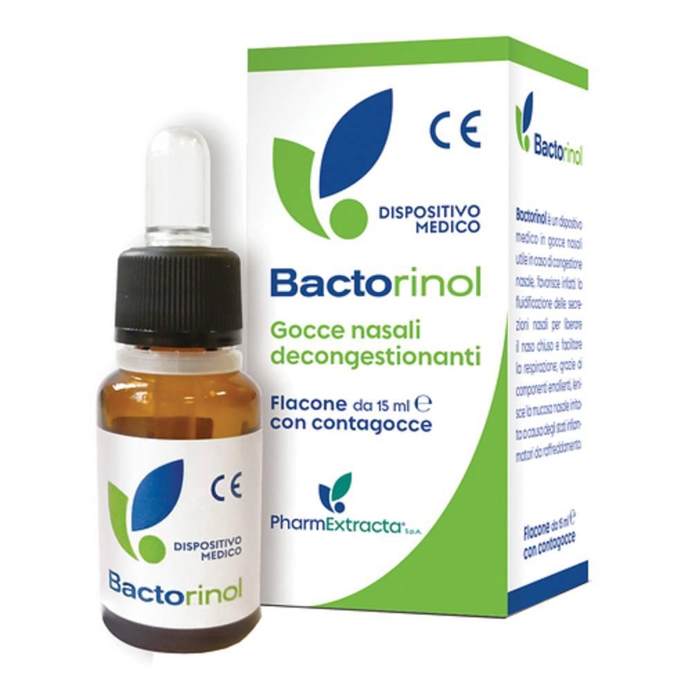 bactorinol gocce nasali decongestionanti bactorinol 15ml per fluidificazione secrezioni e sollievo dalla congestione nasale - foto 1