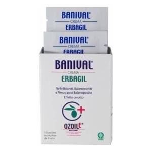 Crema banival 10 bustine da 3 ml - antinfiammatoria e rigenerante per balaniti, balanopostiti e irritazioni genitali