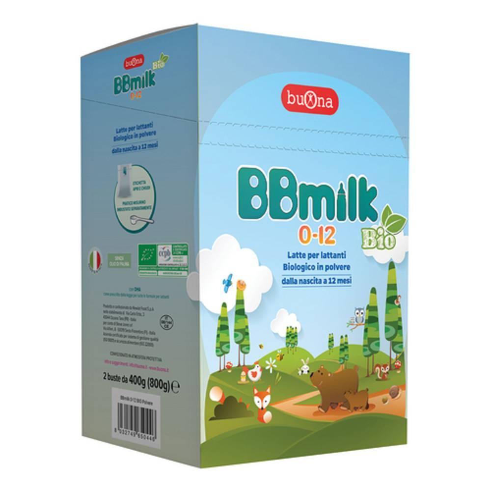 buona latte in polvere biologico per lattanti 0-12 mesi - 2 buste da 400g - nutrimento completo dalla nascita allo svezzamento - foto 1