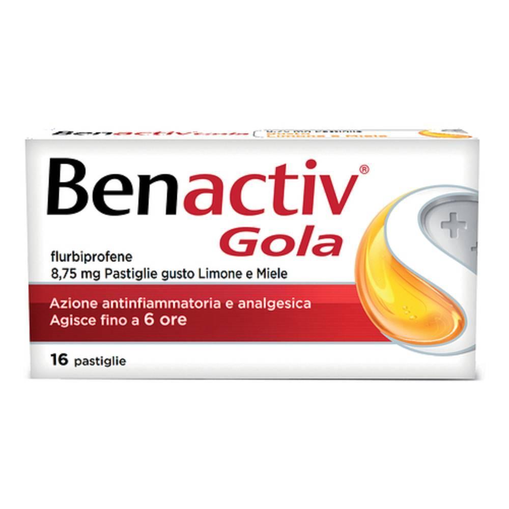 benactiv pastiglie per gola al limone e miele senza zucchero - foto 1